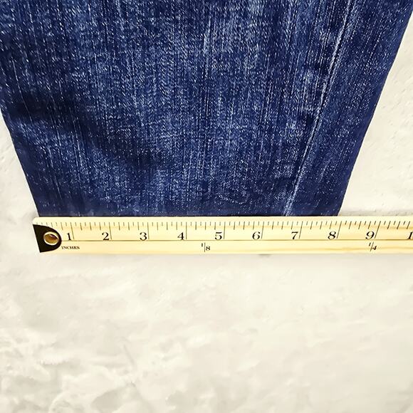 BKE Buckle Mason Tapered Leg Jeans Mens 42x31 Blue Stretch Denim Whiskers 42R - Picture 13 of 15